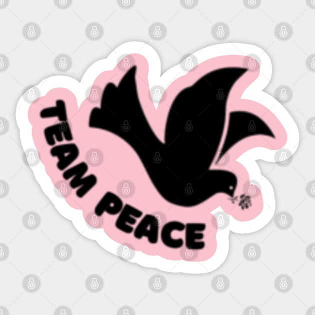 Team Peace By Abby Anime(c) Sticker by Abby Anime